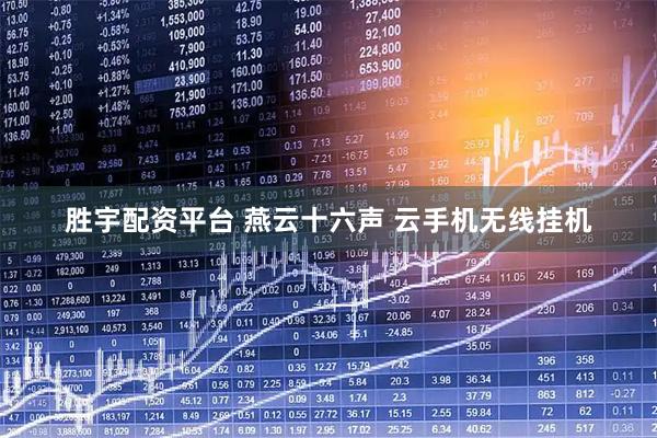 胜宇配资平台 燕云十六声 云手机无线挂机